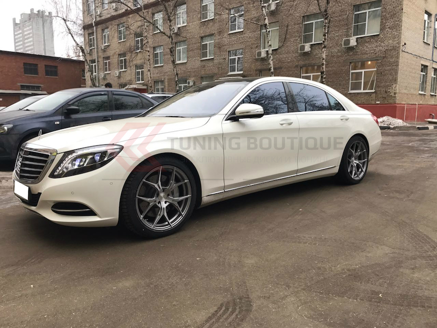 Mercedes S Class на 20" дисках Rohana RFX5 Brushed Titanium фото 1